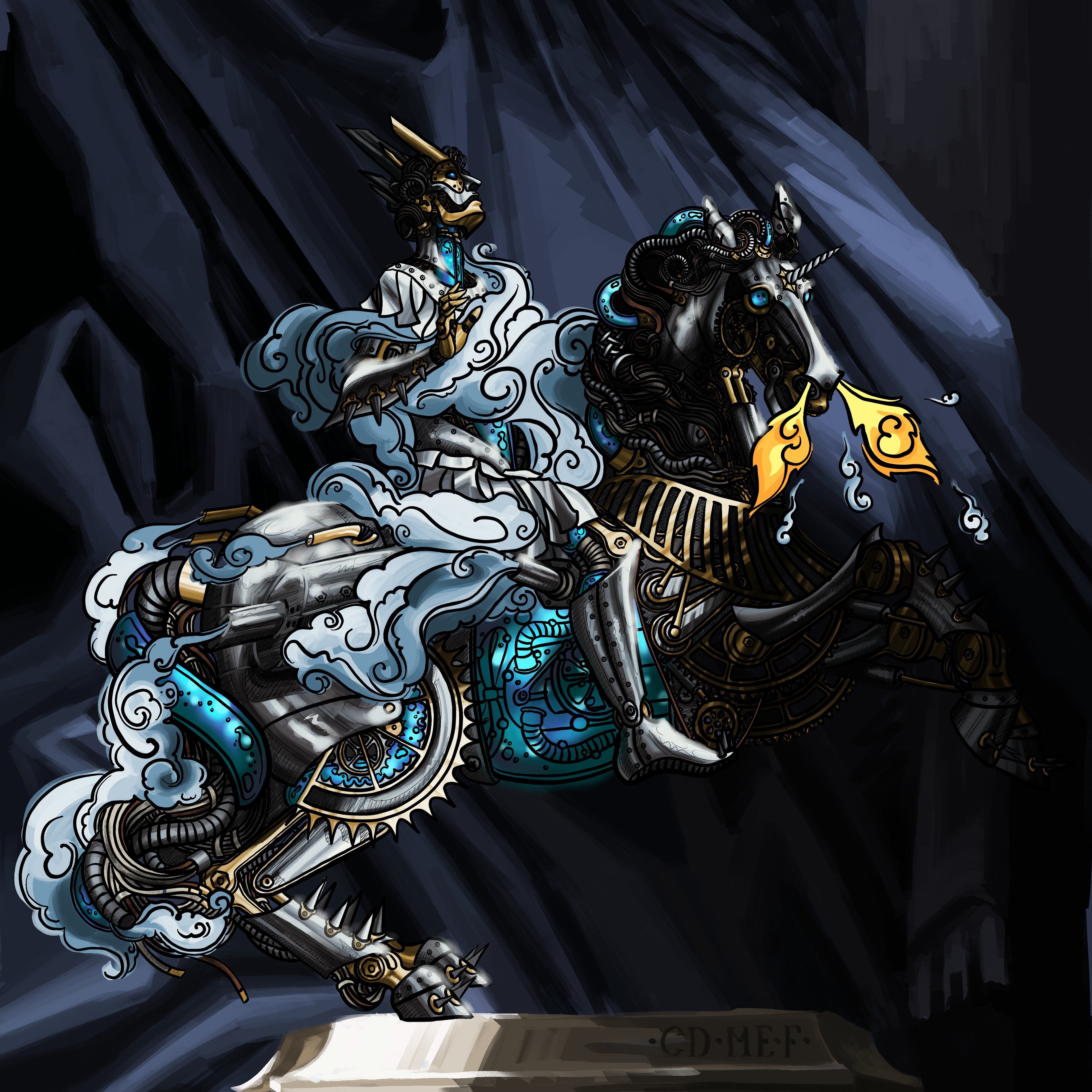 Vision of Constantine, Blue